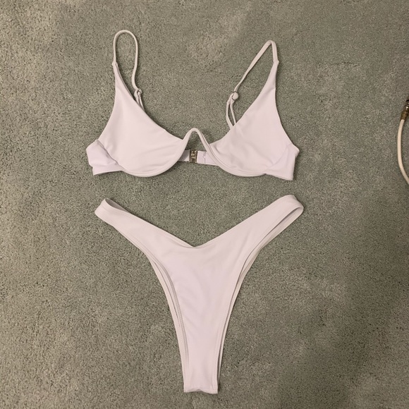 White Swim Suit - Picture 2 of 3